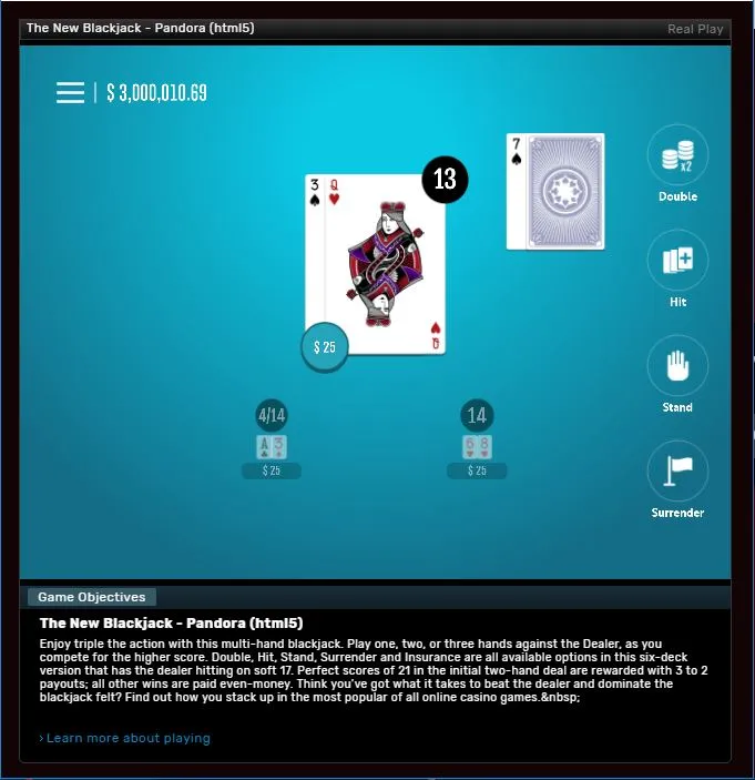 play blackjack